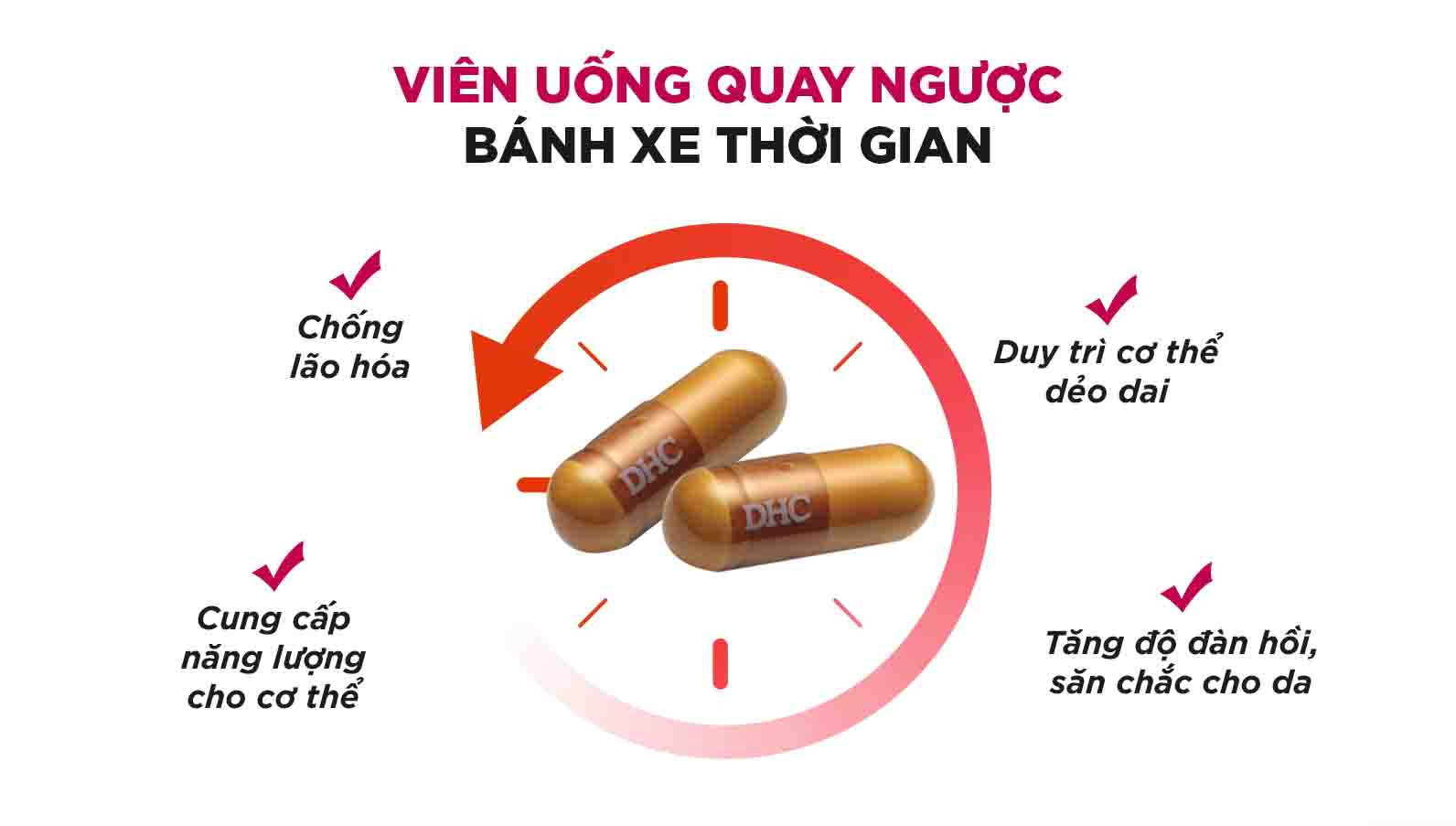 COENZYME Q10 DHC Nhật Chống lão hóa, trẻ hóa da, tăng đàn hồi săn chắc cho da, cung cấp năng lượng - QuaTangMe Extaste
