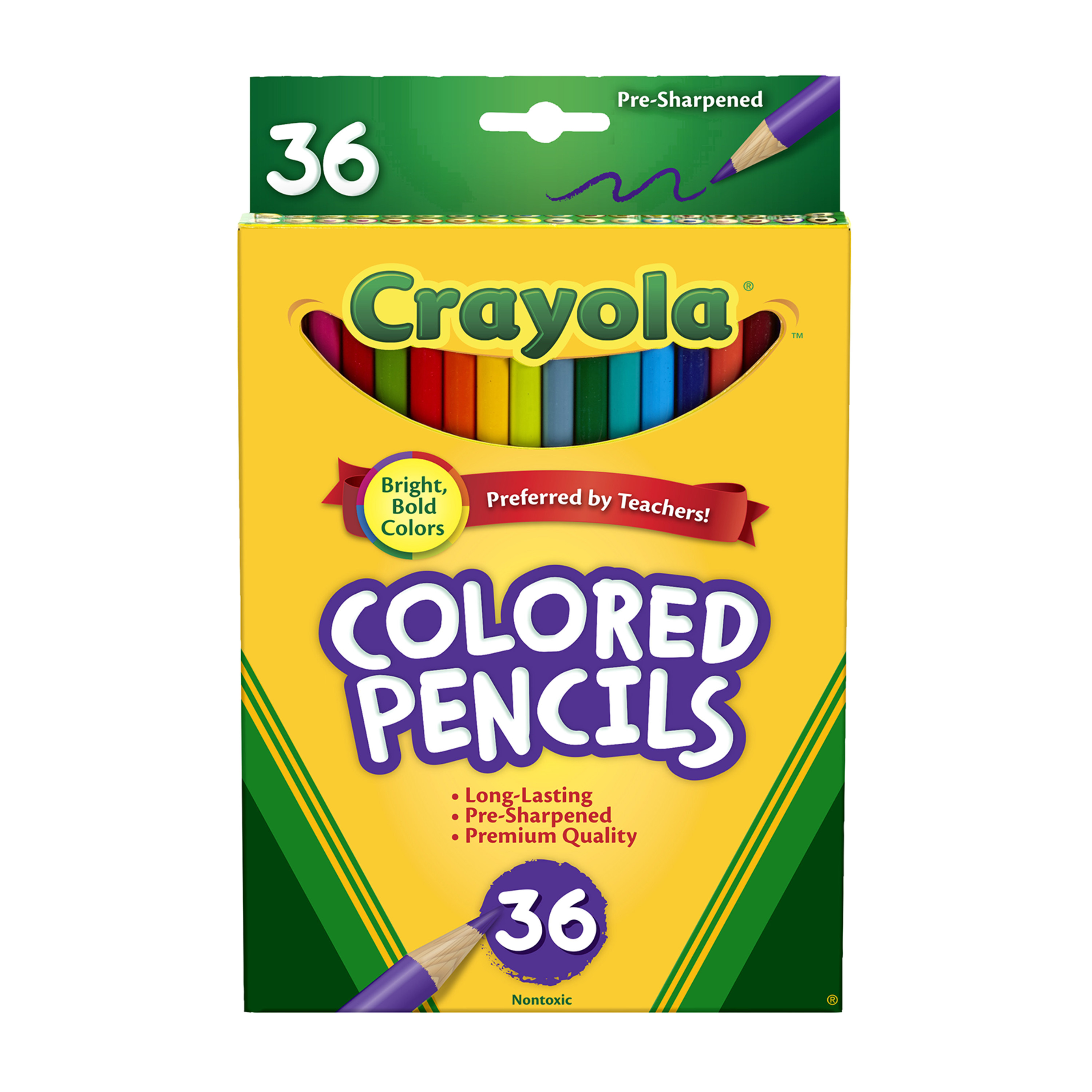 Hộp 36 bút chì màu Crayola chuốt sẵn