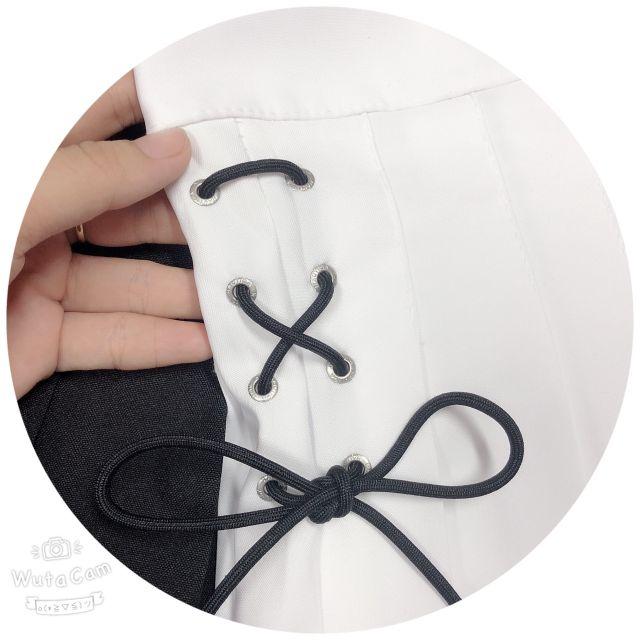 Chân váy tennis xỏ dây xinh