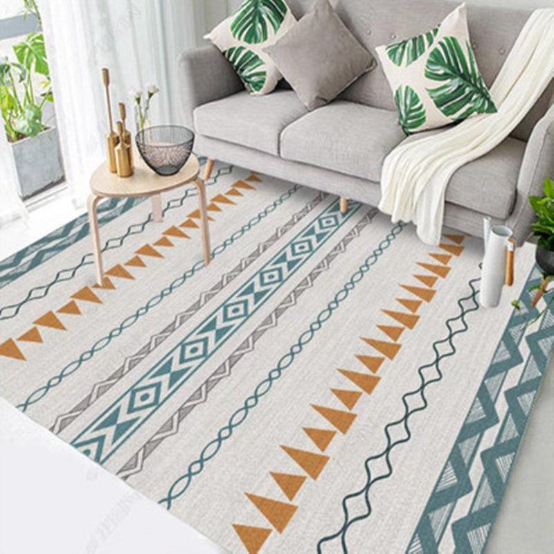 Thảm trải sàn phong cách hiện đại có thể giặt được dùng trang trí đầu giường phòng ngủ/phòng khách