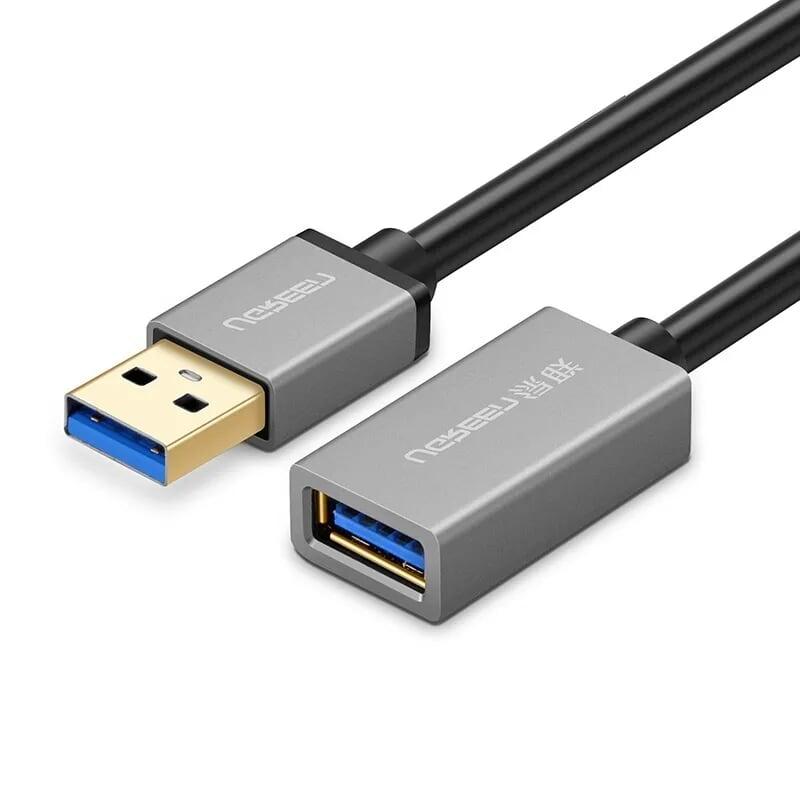 Ugreen 10497 2M màu Đen Cáp tín hiệu nối dài USB 3.0 dáng dây nhỏ cao cấp US115 Hàng chính hãng