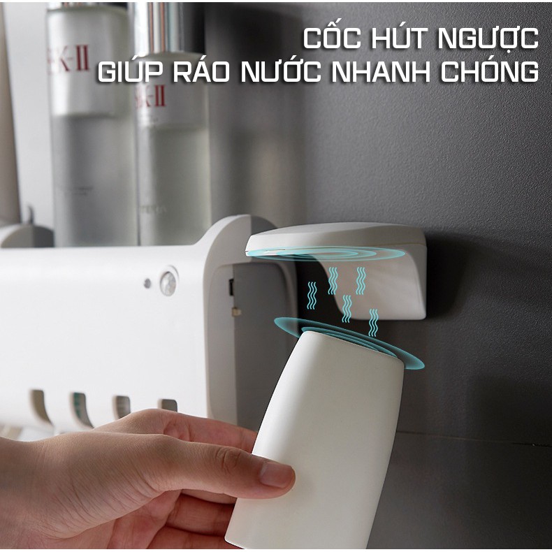 Kệ Đựng Bàn Chải Thông Minh Tự Động Lấy Kem Đánh Răng