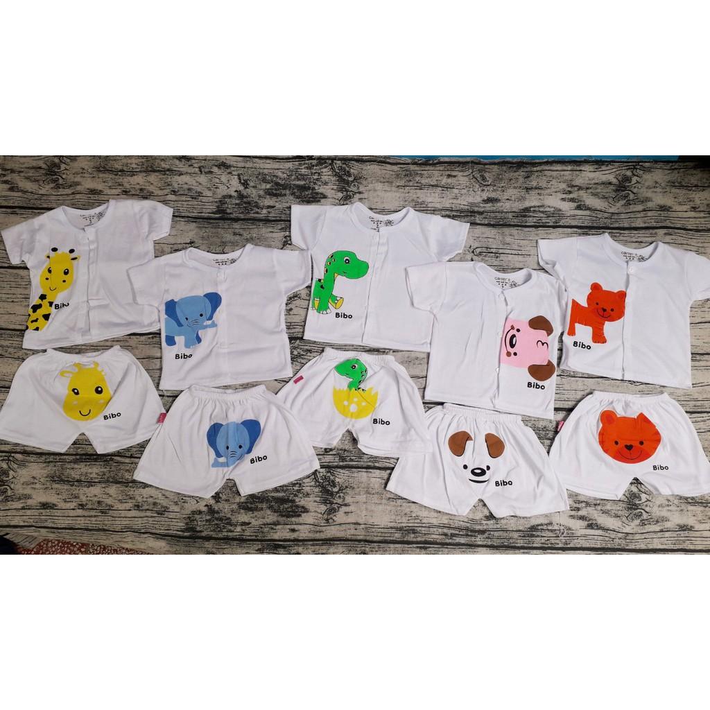 Set 5 bộ quần áo cộc tay cotton Cater cực xinh cho bé