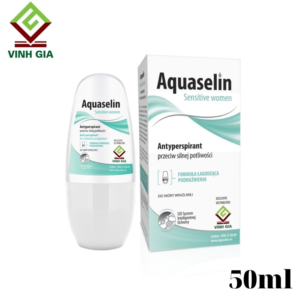 Lăn khử mùi dành cho nữ Aquaselin 50ml (loại nhẹ)