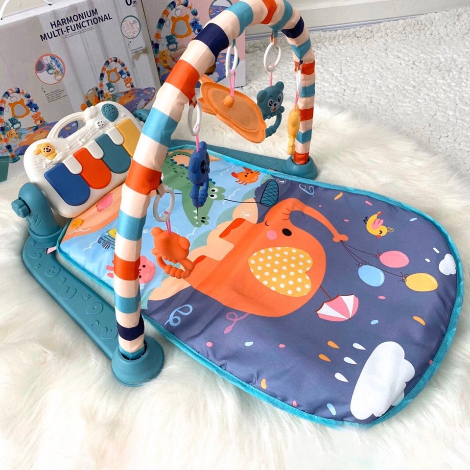 Thảm nhạc cho bé, trẻ sơ sinh nằm chơi, vận động Baby Gym Mat