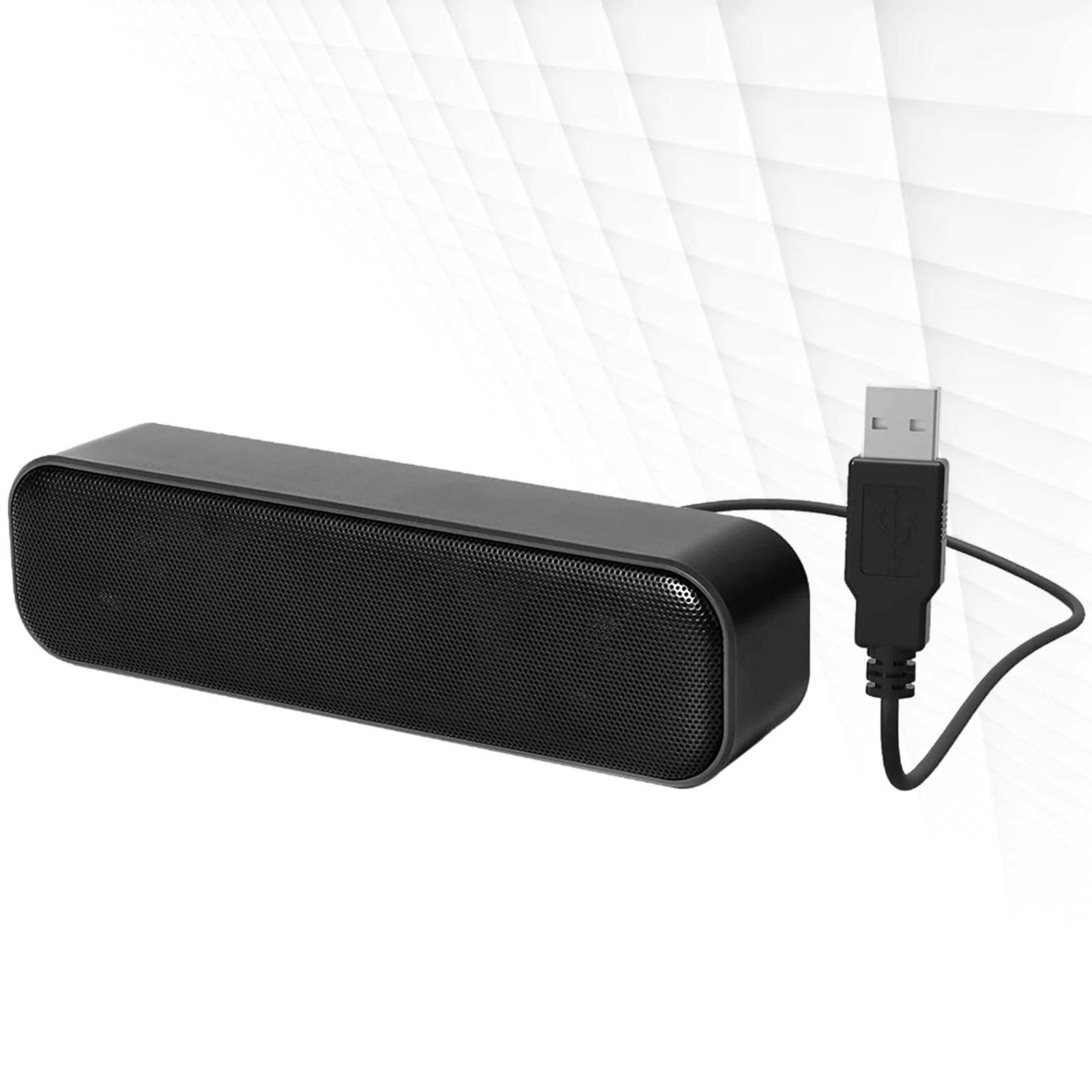 Portable Mini Speaker USB Powered Laptop Soundbar Subwoofer Music Player