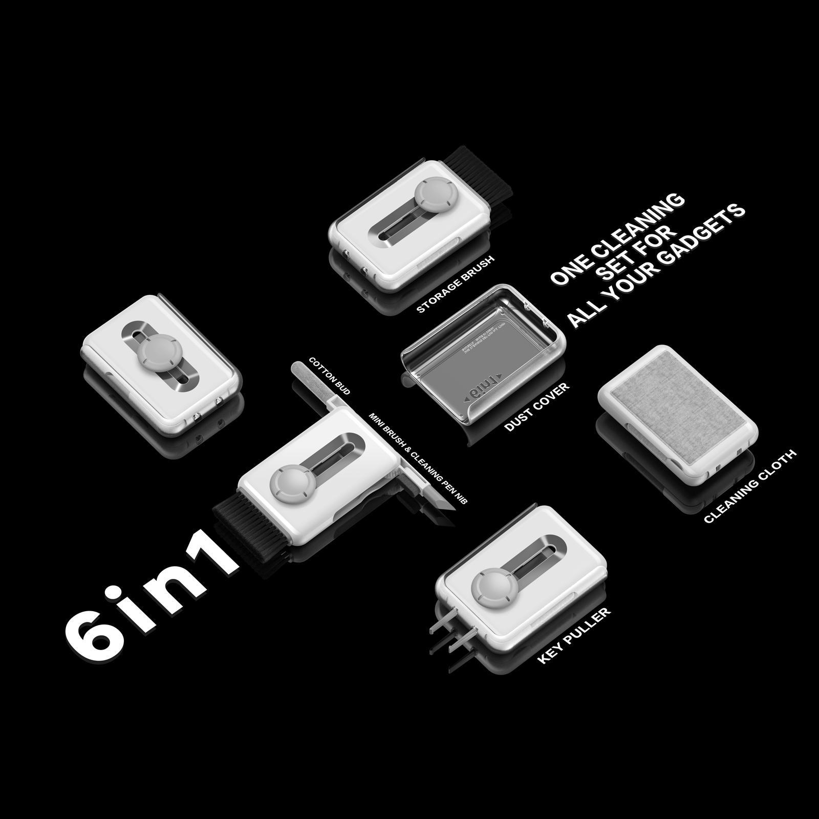 Keyboard Cleaning Tool Set Keycap Puller Clip Cleaner Pen Sliding Design for Speaker