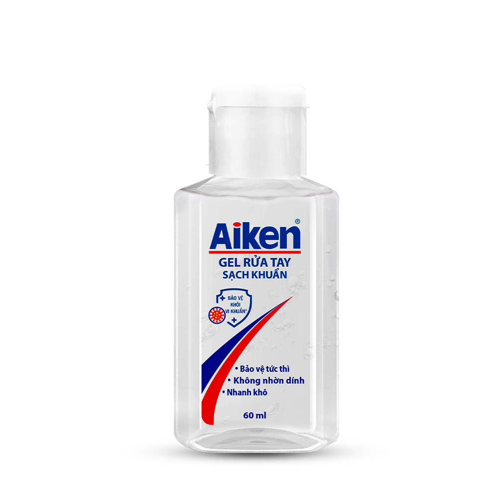 Aiken Gel rửa tay Sạch khuẩn 60ml