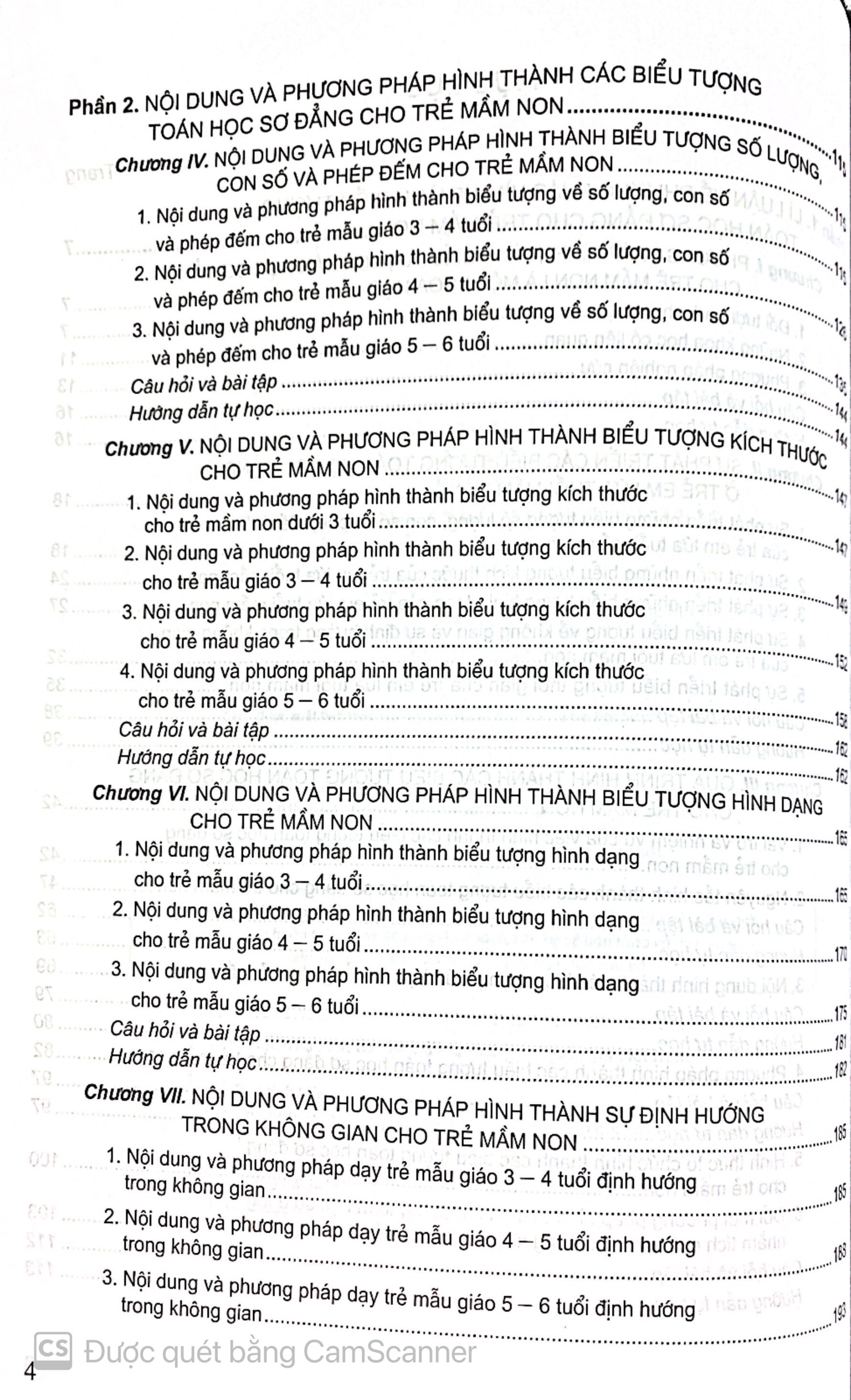 Lí luận và phương pháp hình thành biểu tượng toán học sơ đẳng cho trẻ mầm non