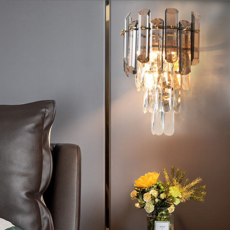 Đèn tường DIATI pha lê cao cấp trang trí nội thất hiện đại, sang trọng - kèm bóng LED chuyên dụng.