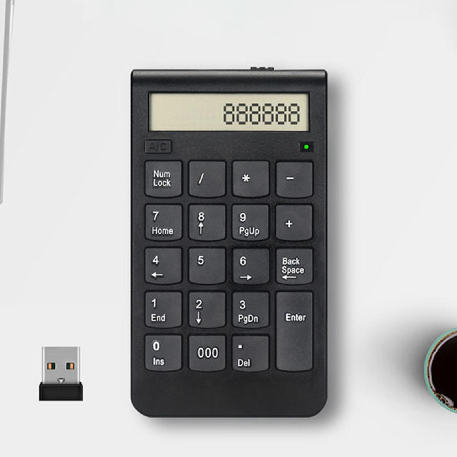 Mechanical Wireless Numeric Keypad Mini 2.4G Keyboard Extensions for Laptop