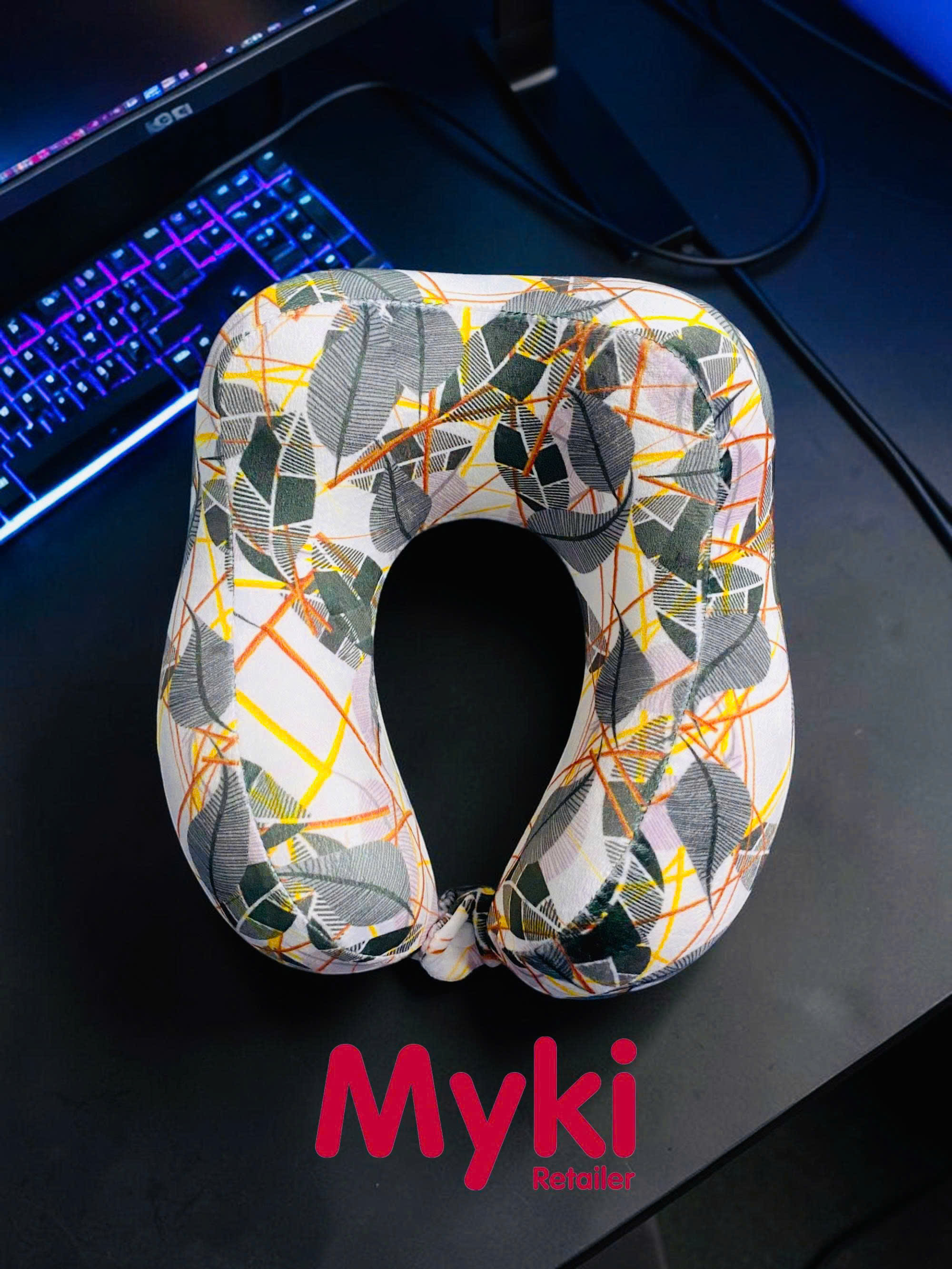 Gối Chữ U Kê Cổ Du Lịch Cao Cấp - Thiết Kế Họa Tiết Hoạt Hình Dễ Thương Giảm Đau Mỏi Cổ