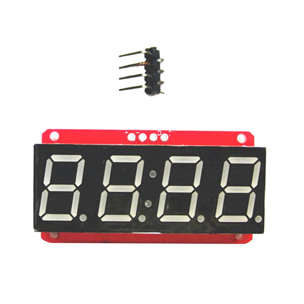 4 Digit 7-Segment 0.56 inch LED Display Module Clock HT16K33 I2C for ,Pack of 3