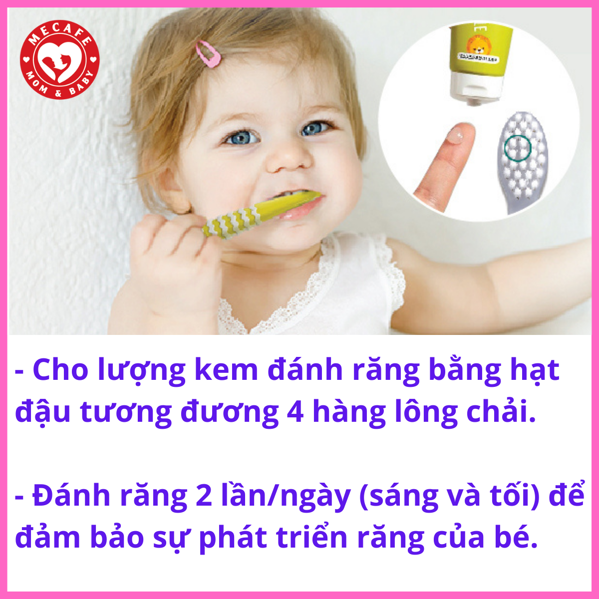 BÀN CHẢI ĐÁNH RĂNG TRẺ EM K-MOM 2-12 TUỔI (HỒNG)