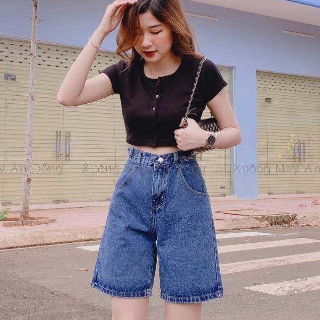 Quần Short jean nữ- quần ngố chất bò trơn mềm xinh xắn (JN3N)