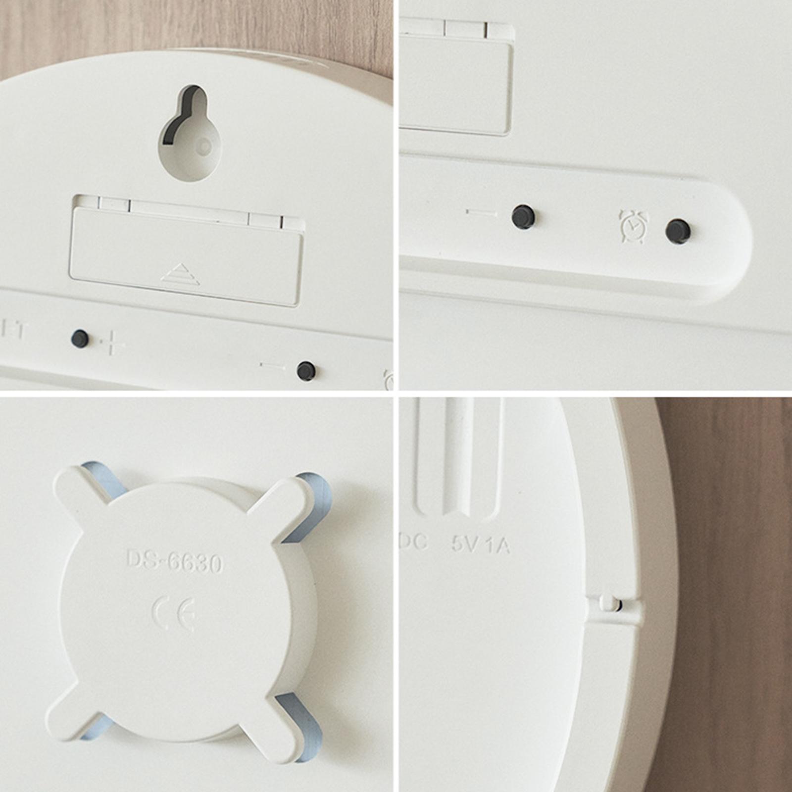 Wall Clock USB Powered Clock Digital Clock for Living Room