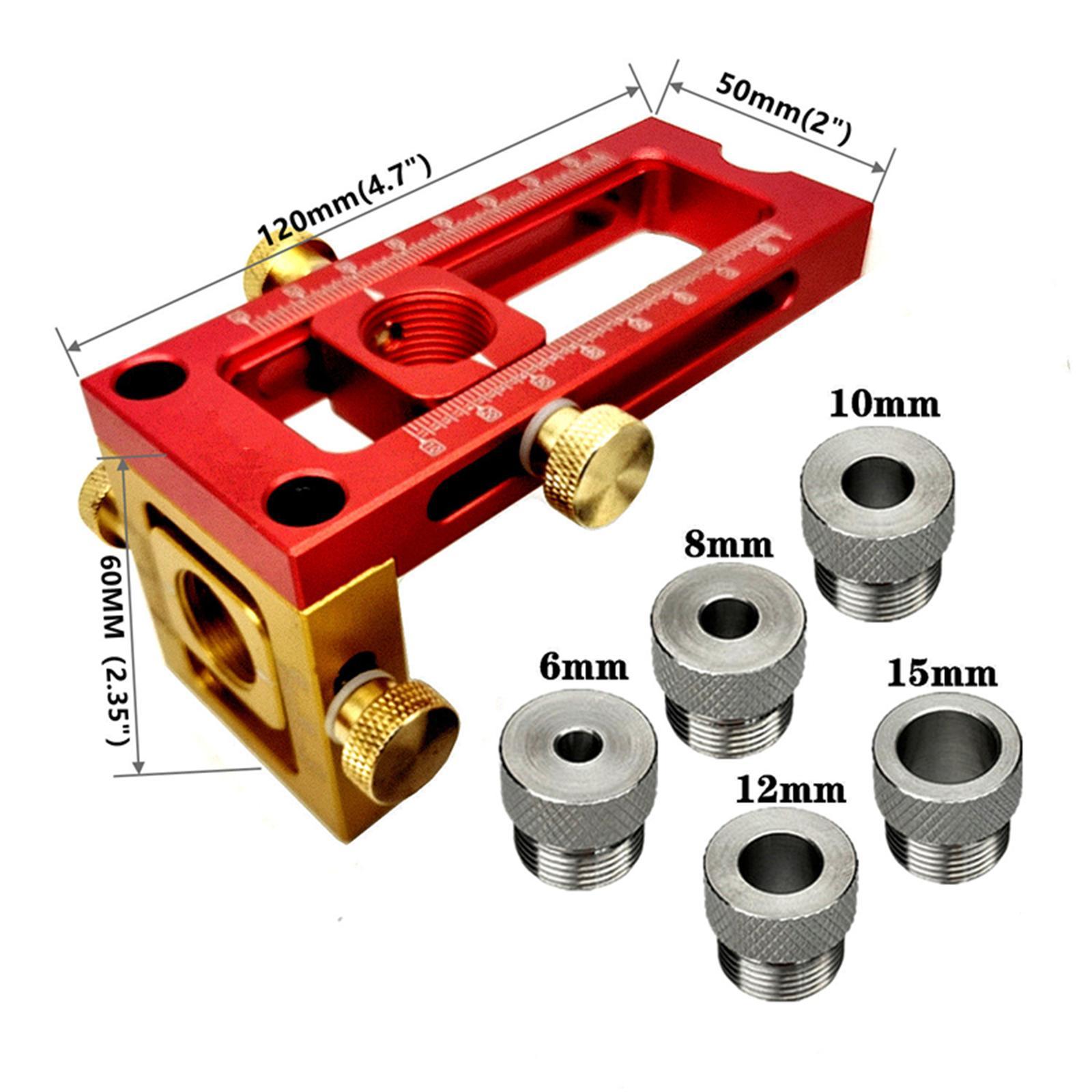Stainless Steel 2 In 1 Drill Punch Positioner Locator Jig Oblique Flat Head