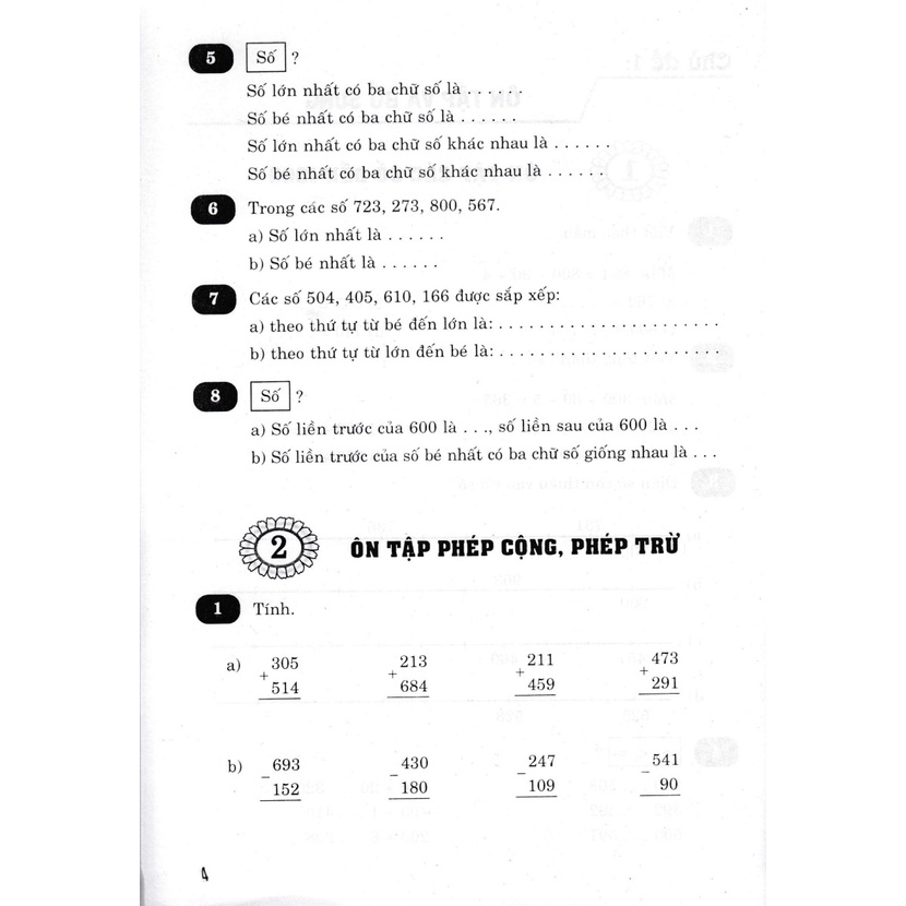 Combo Vở Bài Tập Nâng Cao Toán Lớp 3 - Tập 1 + 2