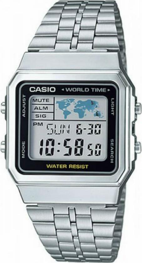 Đồng Hồ Nam Dây Thép Không Gỉ Casio STANDARD A500WA-1