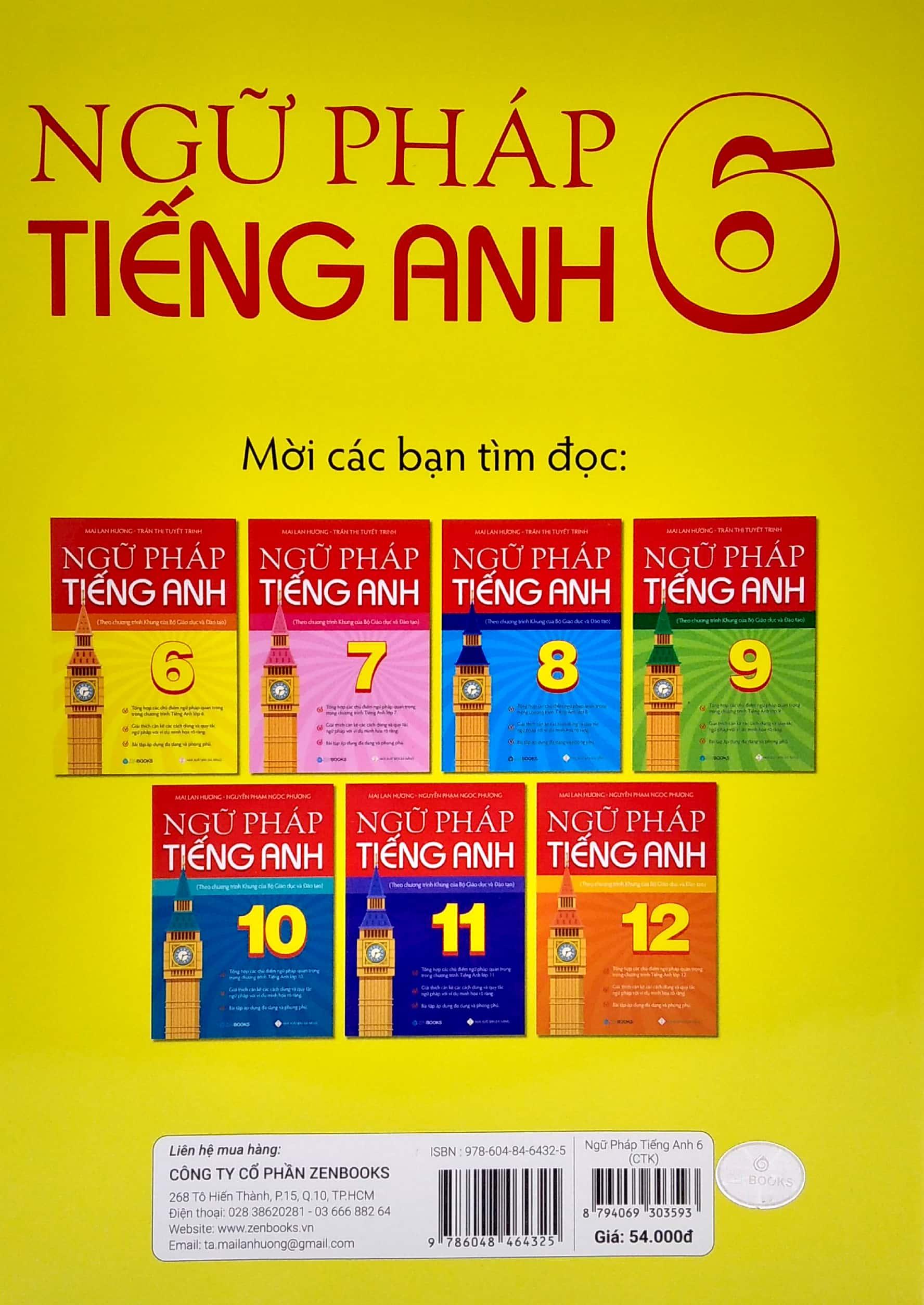 Ngữ Pháp Tiếng Anh 6 (Theo Chương Trình Khung Của Bộ Giáo Dục Và Đào Tạo)