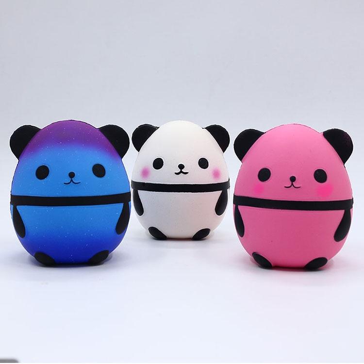 Squishy Lớn JUMBO Hình gấu trúc màu hồng Đồ Chơi Xốp Giảm Stress Hình mềm mịn dễ Thương đàn hồi Cho Bé
