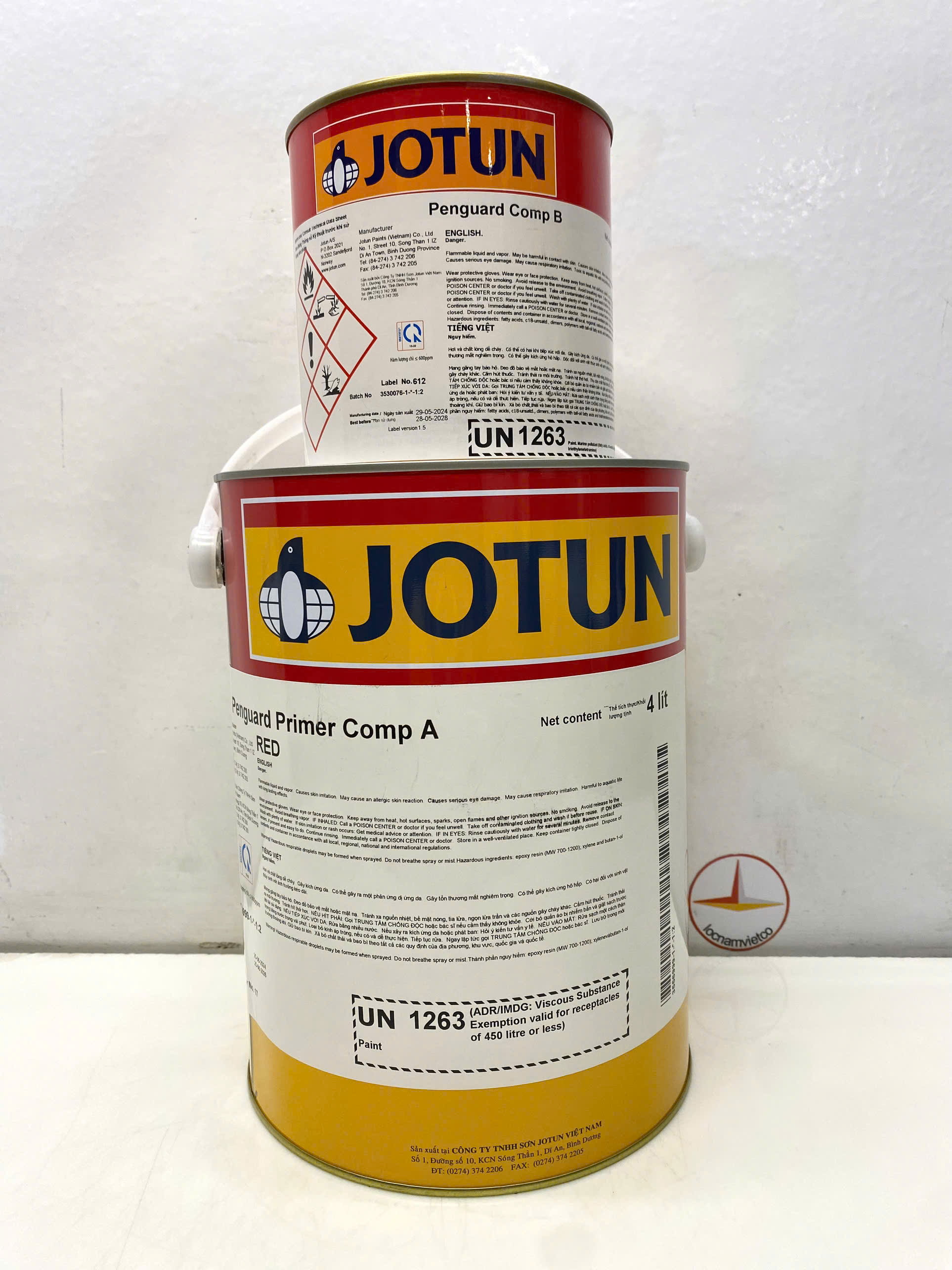 Sơn lót Epoxy Jotun Penguard Primer màu đỏ 5L/bộ
