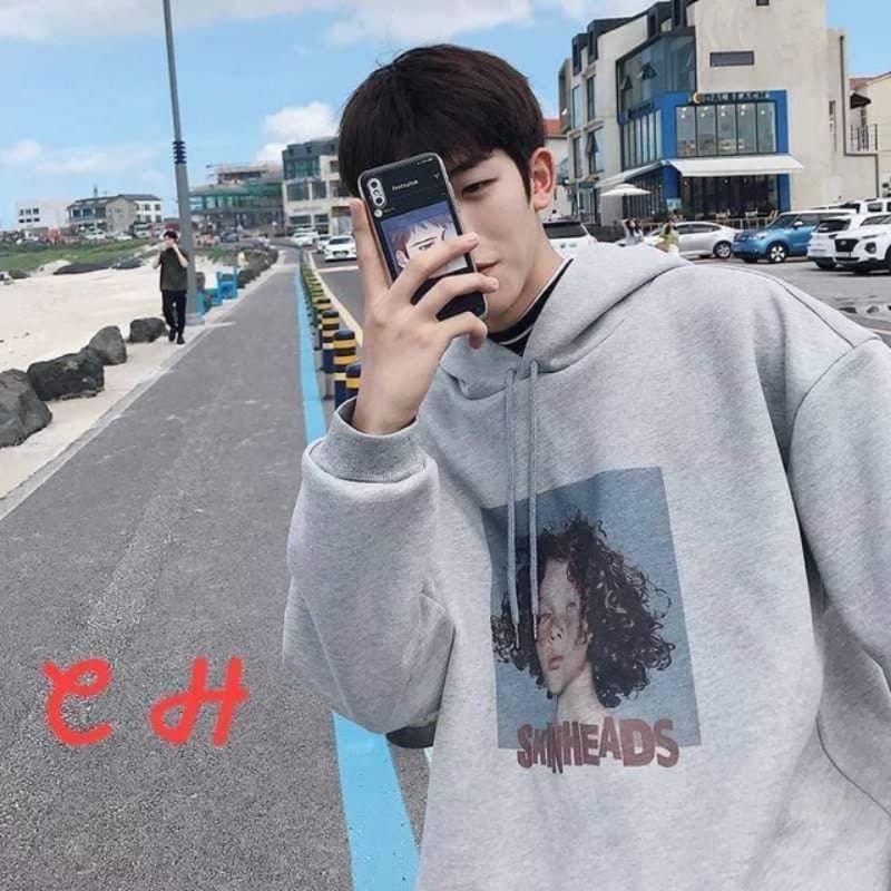 áo hoodie thời trang thu đông nam nữ - áo hoodie nỉ bông cậu bé tóc xù - form thụng cánh dơi unisex, freesize ulzzang