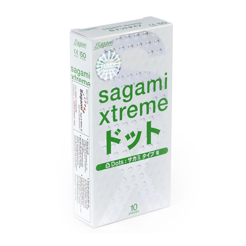 Bao Cao Su Nhật Bản Giá Rẻ Sagami Xtreme White (10 pcs) - Có Gai Nổi Li Ti Kích Thích Khoái Cảm - 100% Nhập Khẩu Chính Hãng - Che Tên Sản Phẩm