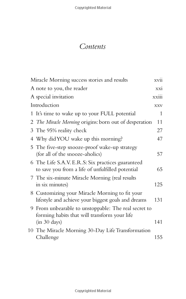 The Miracle Morning: The 6 Habits That Will Transform Your Life Before 8AM