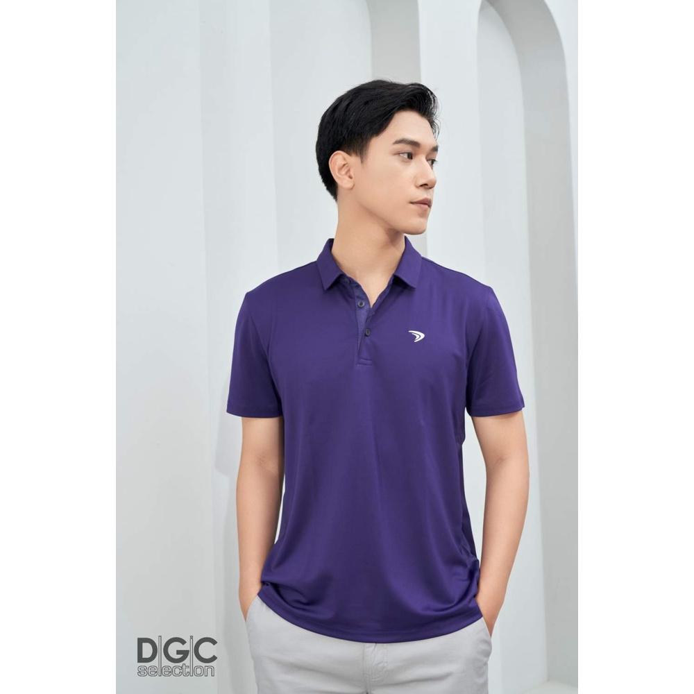 Áo Polo Nam ngắn tay phối màu đen trắng DGC vải Polyester thoáng mát dáng Regular Fit DGC - SAP2020M