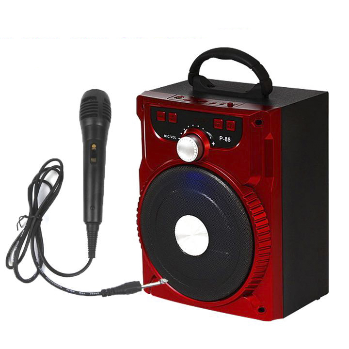 Loa Kẹo Kéo Có Mic Hát Karaoke Nghe Nhạc Bluetooth, Loa bluetooth, loa kraoke cắm thẻ nhớ, nghe đài FM Siêu Hay - Tặng kèm Mic