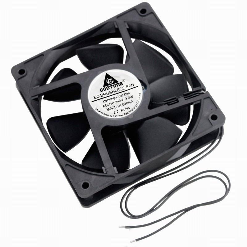 1 Pcs Gdstime 86CFM Electric Cooling Cooler AC 11V 111V 11V 130V 140V 1700RPM 1111B EC Motor Fan 11cm DC 11mm x 11mm 1 Wire