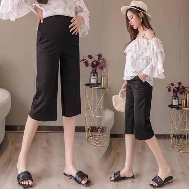 Quần short lửng thời trang cho mẹ bầu 40-100kgsẵn hàng giao ngay