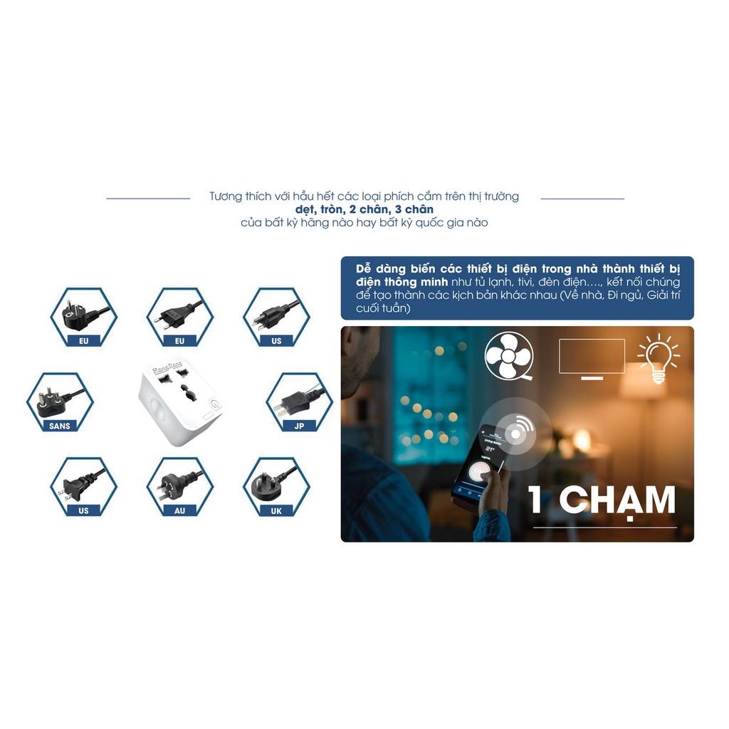 Ổ cắm thông minh cho Rạng Đông wifi điều khiển bằng điện thoại