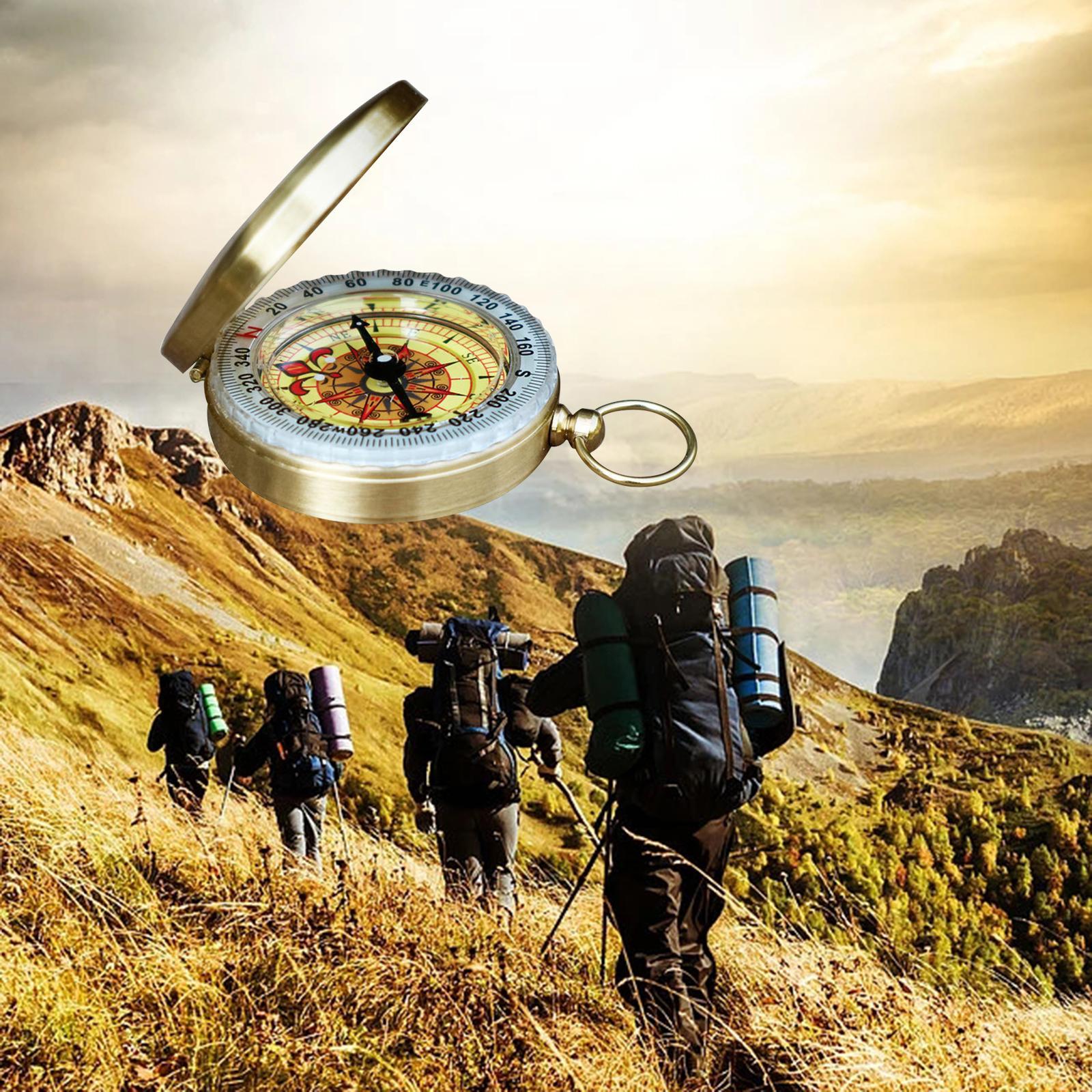 Camping Survival Compass Pocket Compass for Orienteering Backpacking Camping