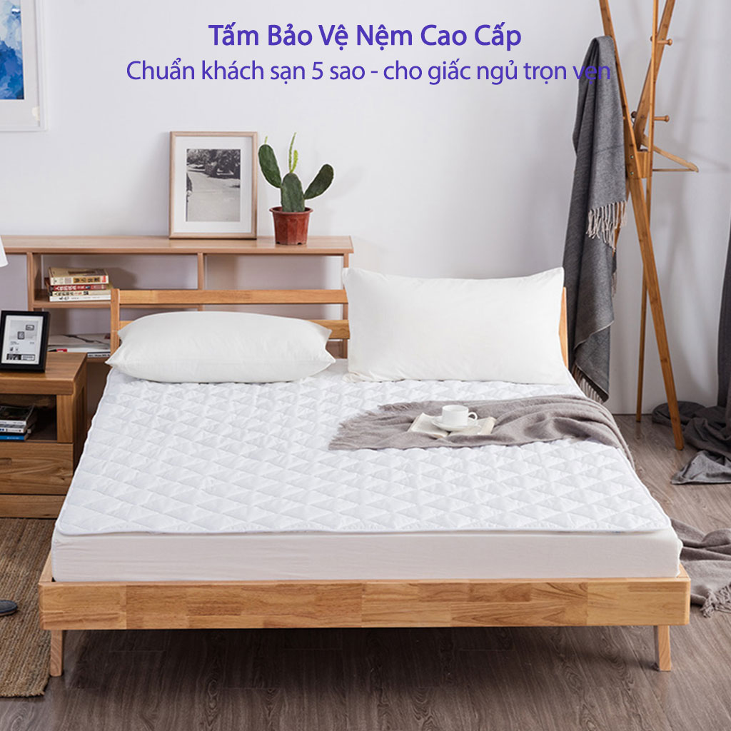 Tấm Bảo Vệ Nệm Chống Thấm Nước Cao Cấp Chuẩn Khách Sạn 5 Sao Tấm Lót Nệm Giường Ngủ Chống Thấm Bảo Vệ Nệm Trải Giường Cao Cấp Tấm Bảo Vệ Nệm Đệm Mỏng Lót Giường Ngủ Chống Thấm Cho Bé