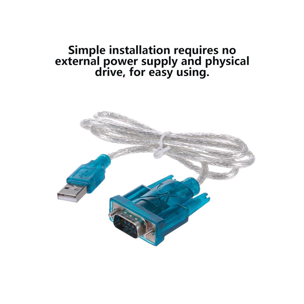 USB to RS232 Serial Port 9 Pin Cable Serial Port USB Wire With CD For Win98, 98SE, Me, 2000, XP, Mac OS8.6, Win7-32