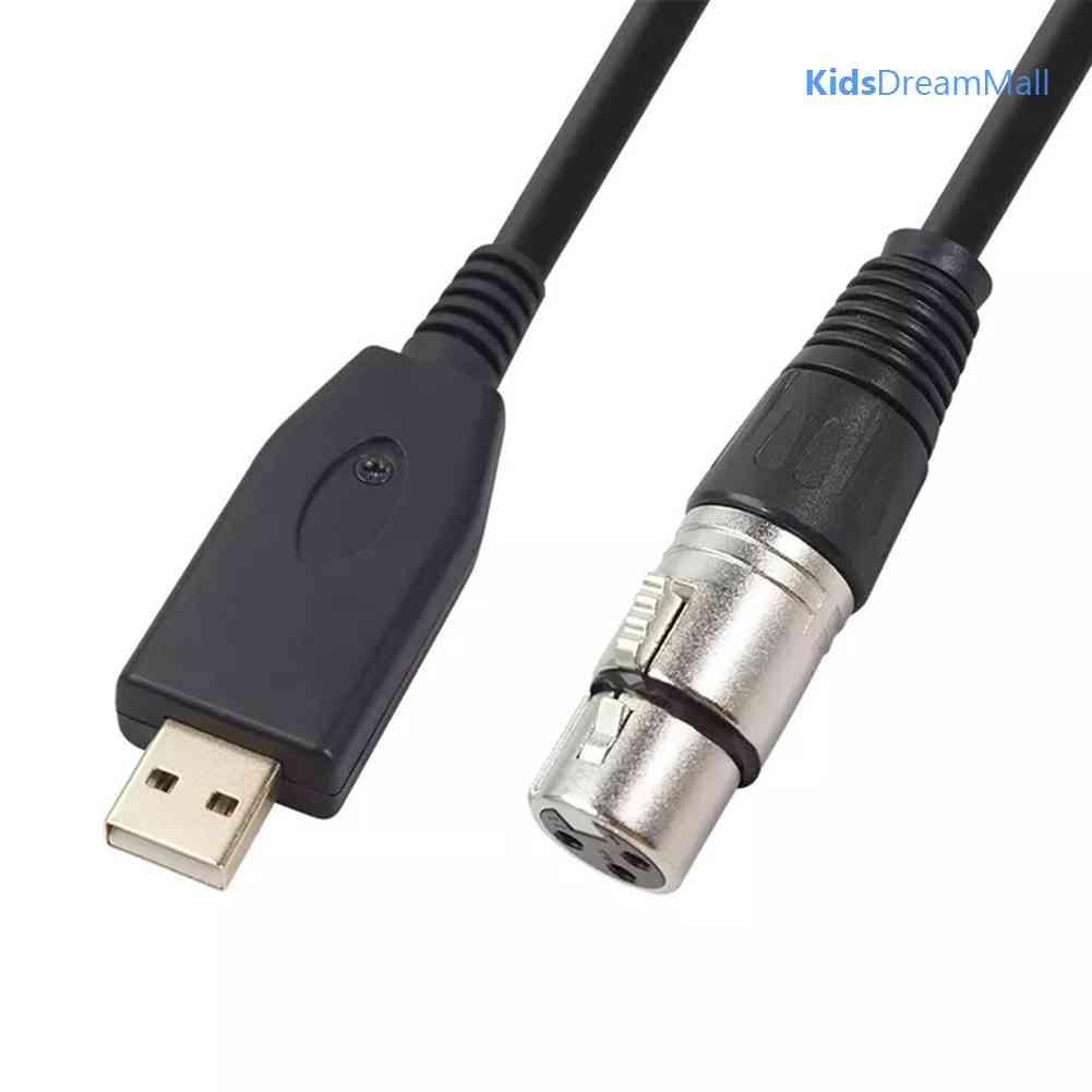 Mới Dây Cáp Chuyển Đổi Cổng USB Sang Cổng XLR 3-Pin