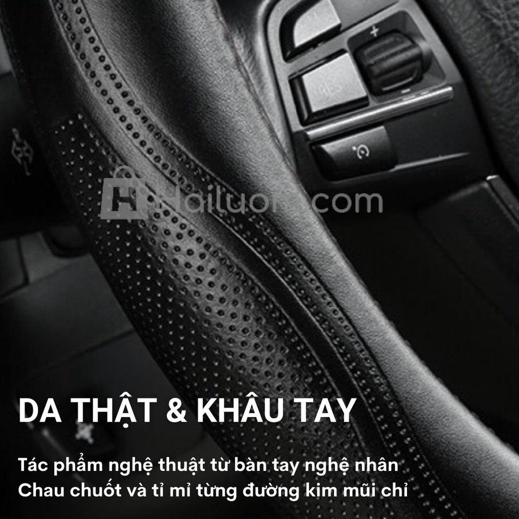 Bọc vô lăng ô tô TOYOTA ALPHARD cao cấp | Da thật khâu tay - Mã Persha