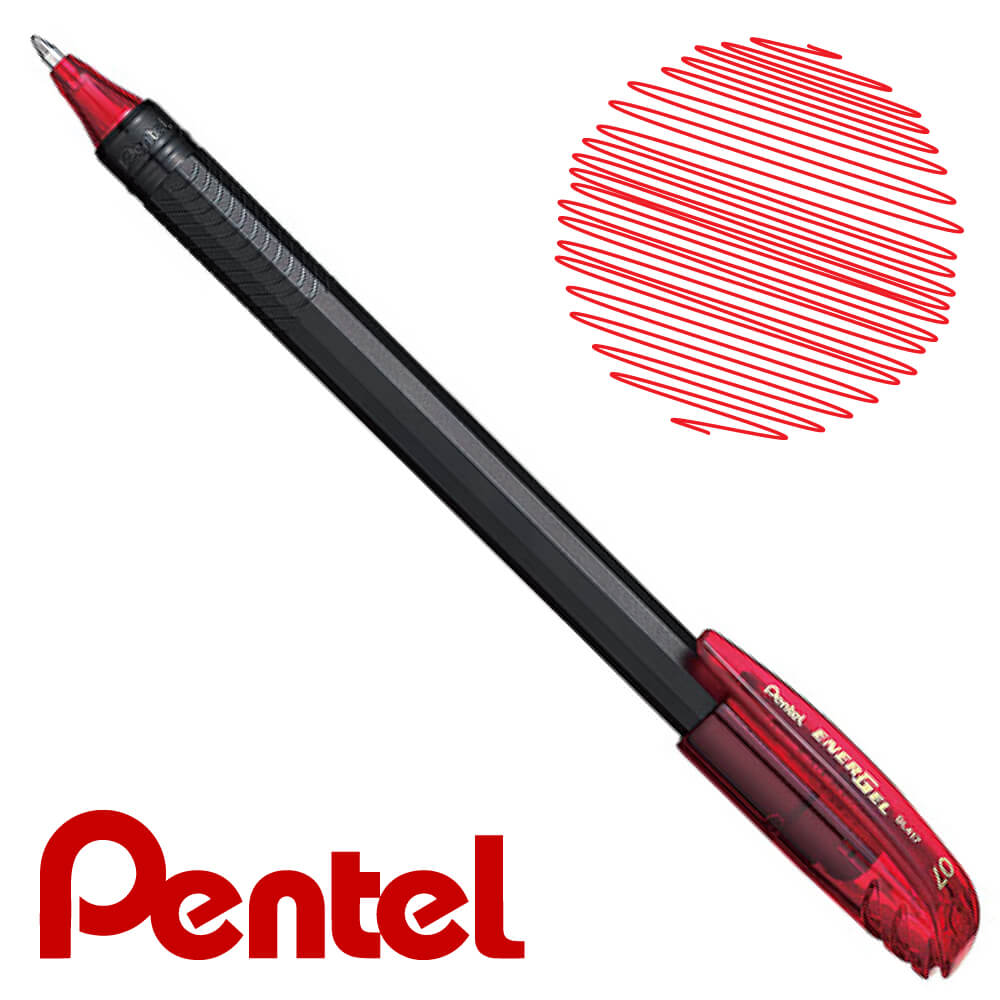 Bút gel Pentel EnerGel BL417 - 0.7mm - Màu đỏ (Red)