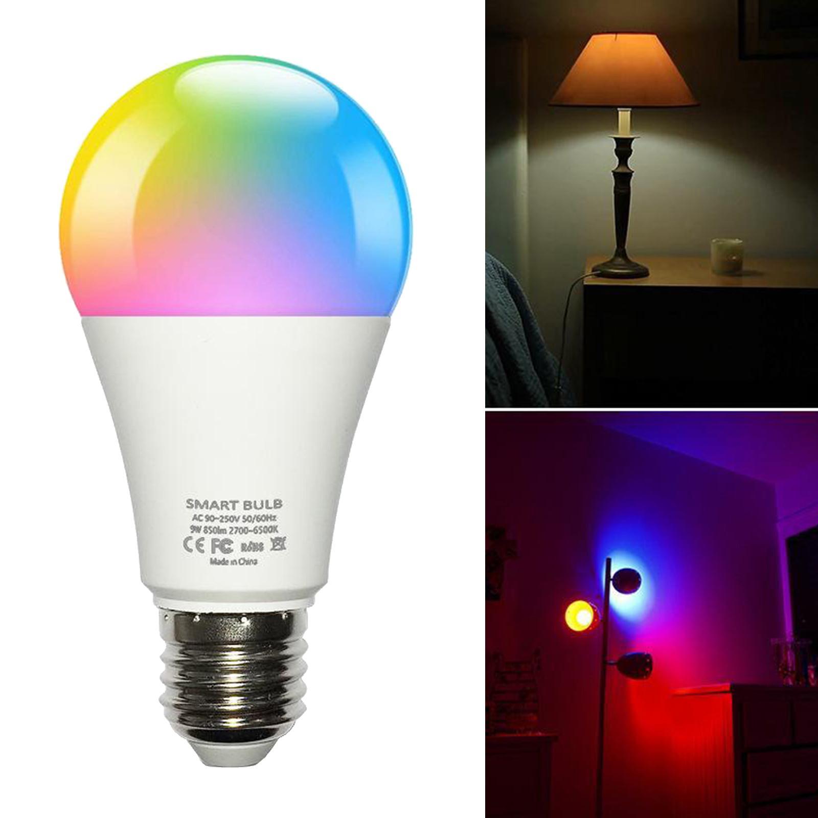 Smart LED Light Bulb RGBCW WiFi Dimmable Works with Alexa