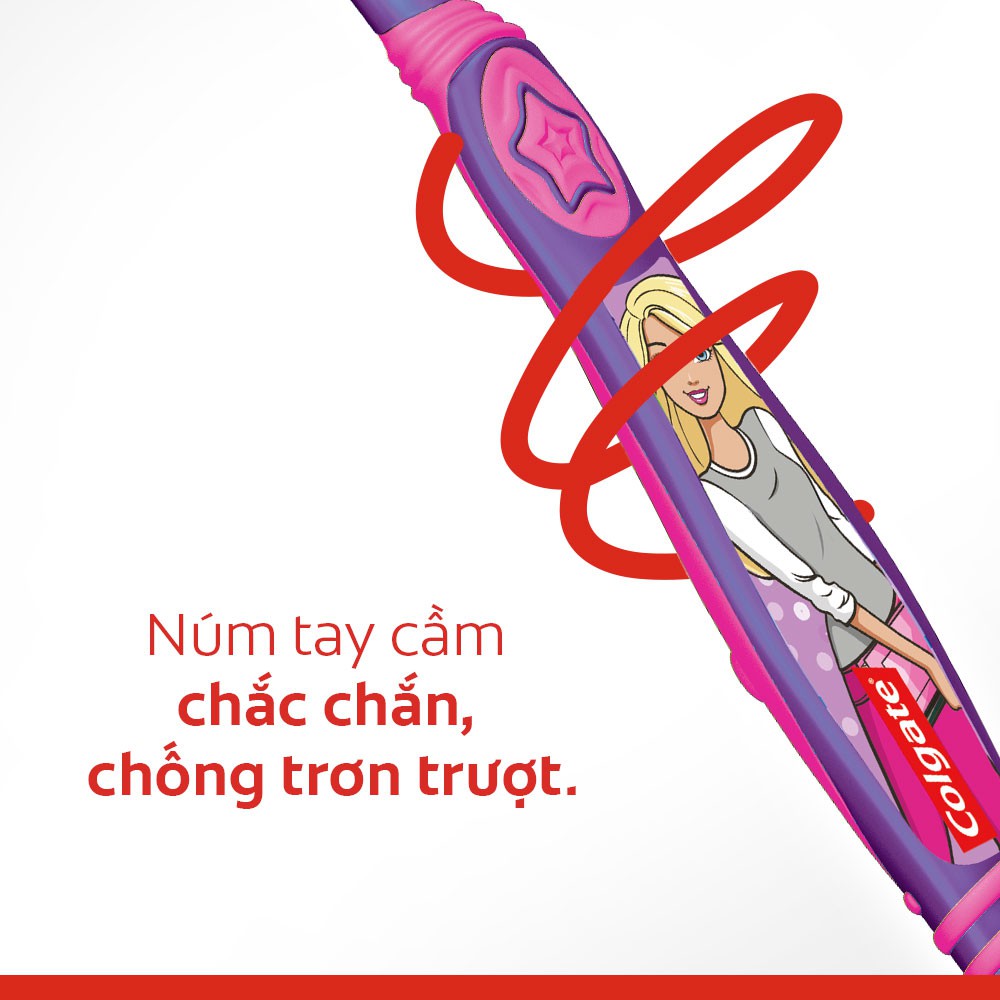 Bàn chải đánh răng Colgate họa tiết Barbie dành cho trẻ