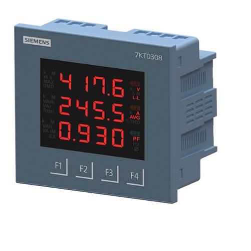 Đồng hồ giám sát điện năng hiển thị đèn Led nhiều dòng Sinova Siemens 7KT0308