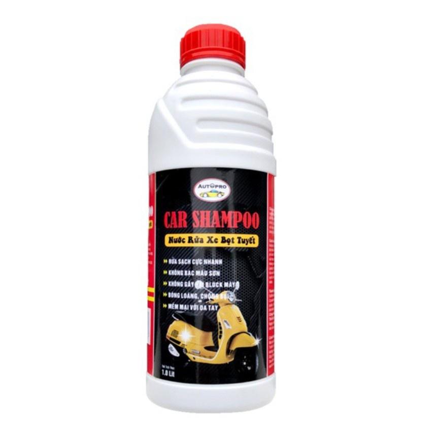 Dung dịch rửa xe cao cấp Car Shampoo 1L Nước rửa xe bọt tuyết - Siêu bọt - Siêu sạch