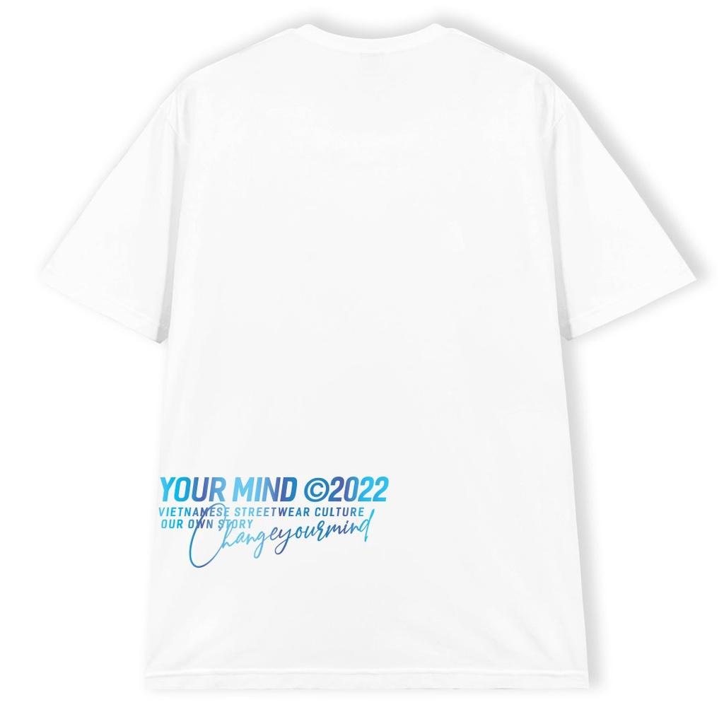 Áo thun phản quang chuyển màu theo ánh sáng - PURPLE TO BLUE HOLOGRAM TEE Change Your Mind - 2 màu đen trắng