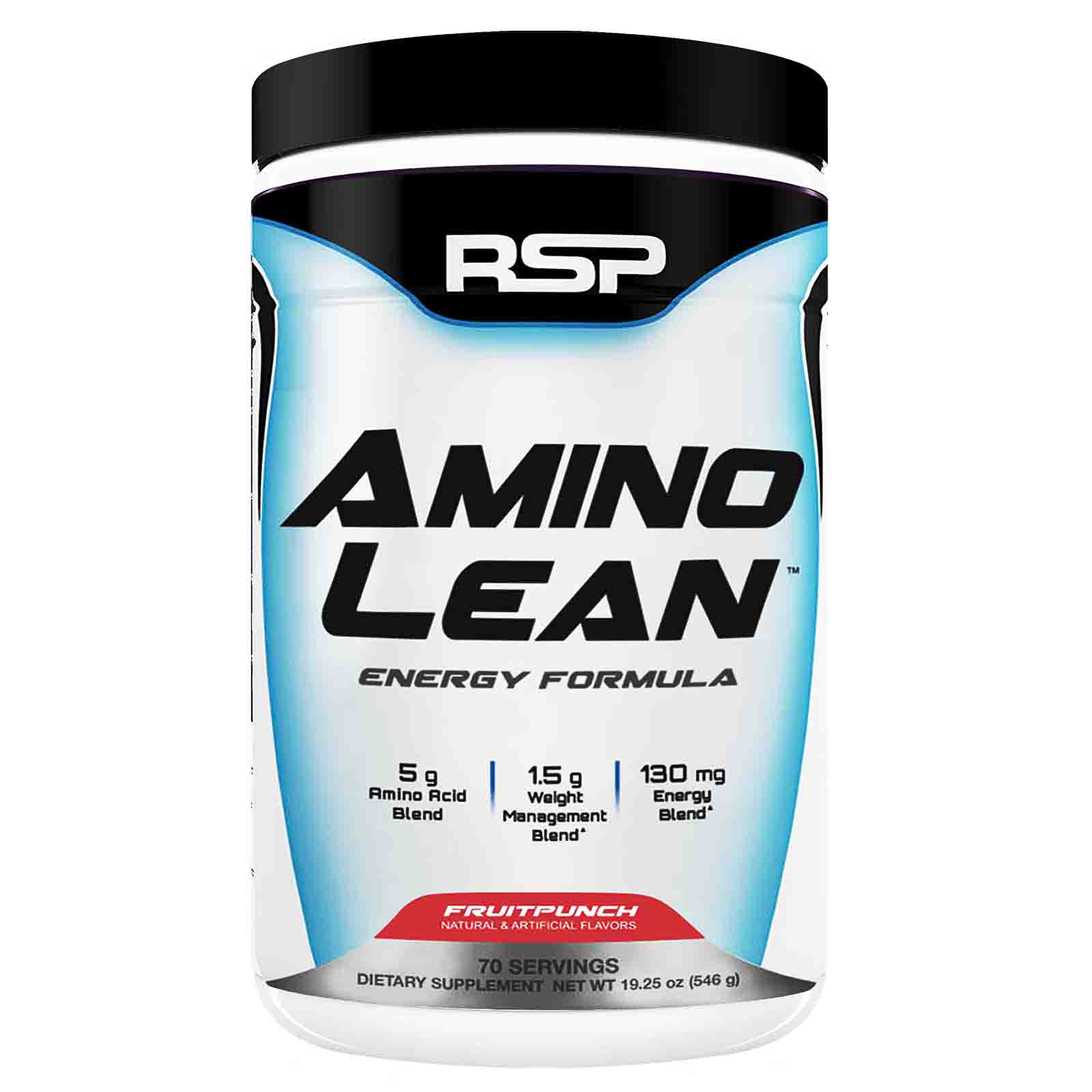 Thực phẩm bổ sung RSP Amino Lean - 70 Serving 630g vị Fruit Punch - Tăng cơ, Giảm mỡ, Phục hồi