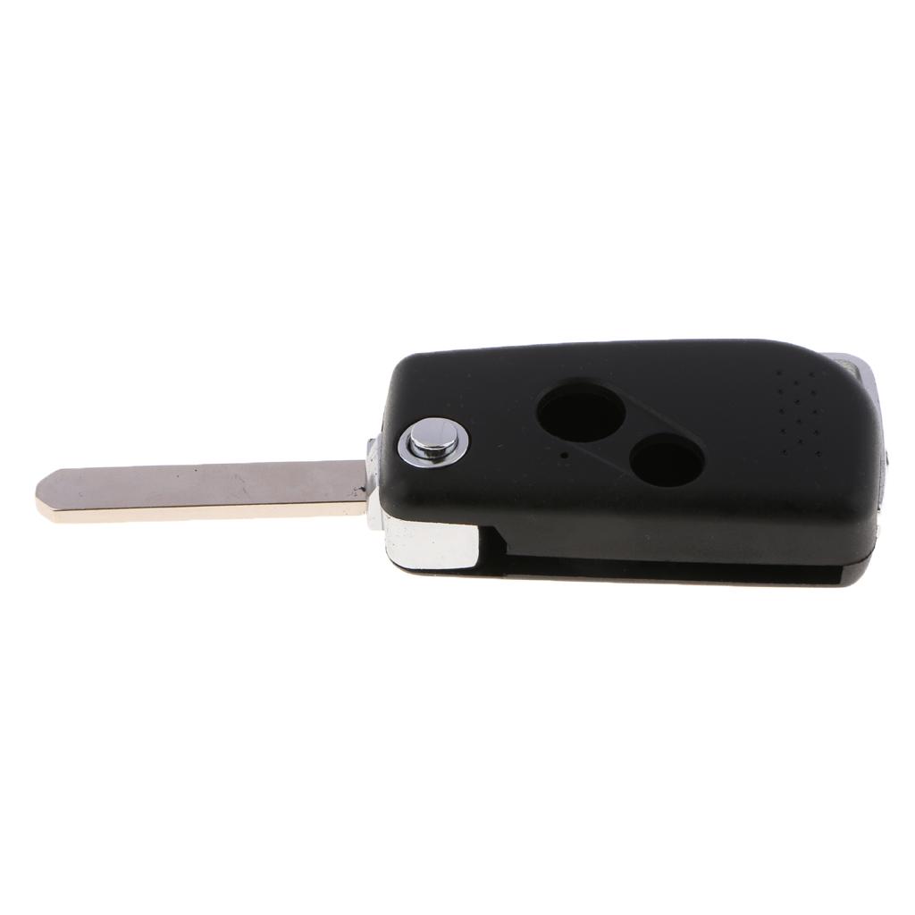 2 Buttons Car Remote Case Cover  Folding Key Shell Fits For