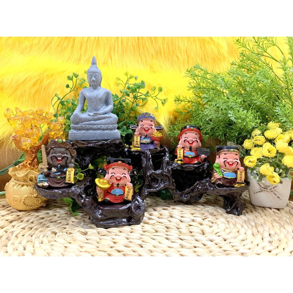 Phật Thích Ca cùng Ngũ Công Thần Tài tọa Đế 6 chân
