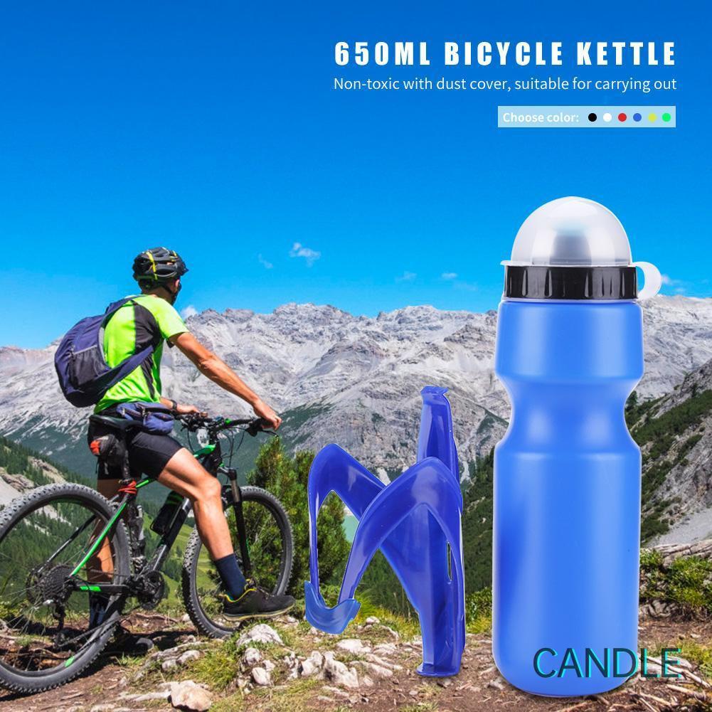 Bình Nước 650ml Kèm Giá Đỡ Cho Xe Đạp