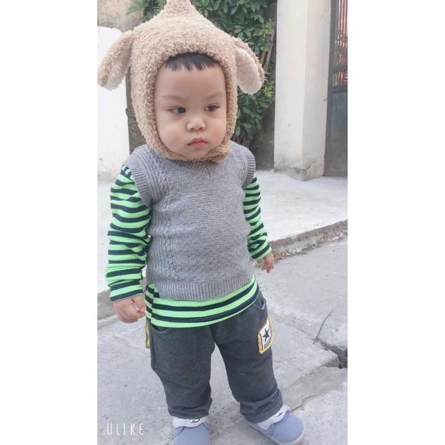 Mũ lông tai dê cho bé